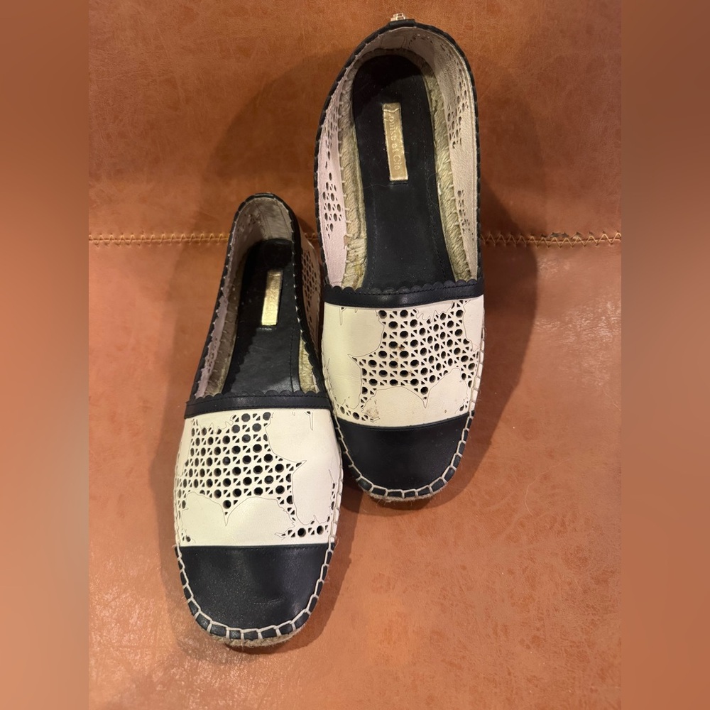 White and Black Espadrilles